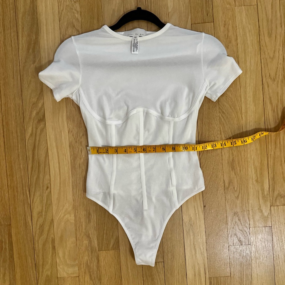 Fleur du Mal Organic Cotton Corset Bodysuit - Picture 12 of 12